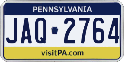 PA license plate JAQ2764