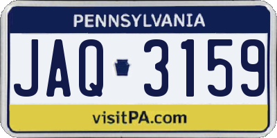 PA license plate JAQ3159