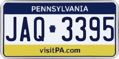 PA license plate JAQ3395