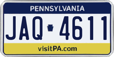PA license plate JAQ4611