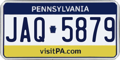 PA license plate JAQ5879