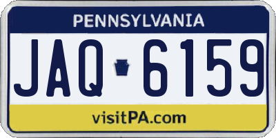 PA license plate JAQ6159