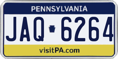 PA license plate JAQ6264
