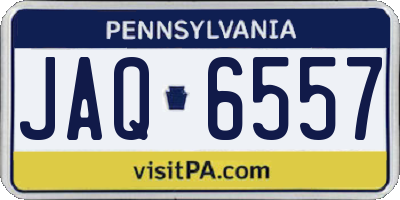 PA license plate JAQ6557