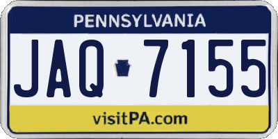 PA license plate JAQ7155