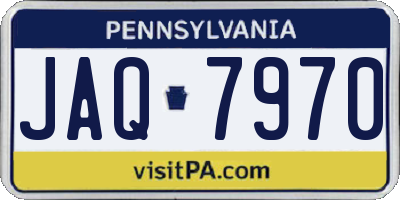 PA license plate JAQ7970