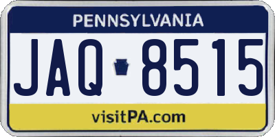 PA license plate JAQ8515
