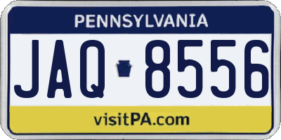 PA license plate JAQ8556