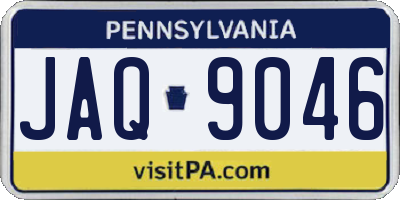 PA license plate JAQ9046