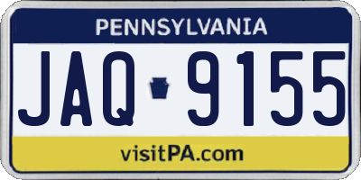 PA license plate JAQ9155