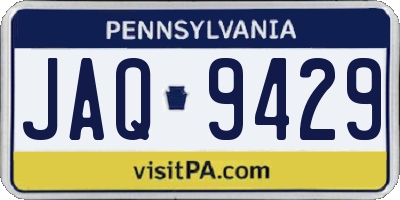 PA license plate JAQ9429