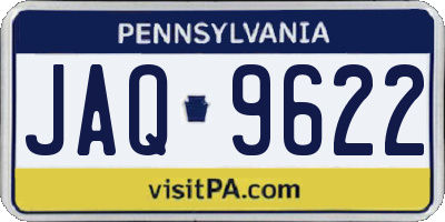 PA license plate JAQ9622