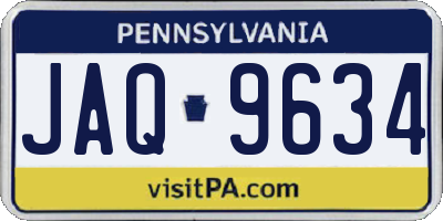 PA license plate JAQ9634