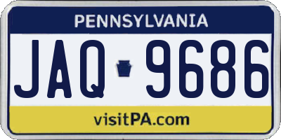 PA license plate JAQ9686