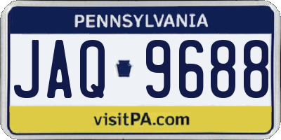 PA license plate JAQ9688
