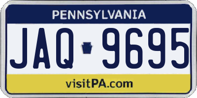 PA license plate JAQ9695