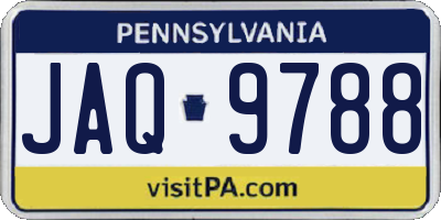 PA license plate JAQ9788