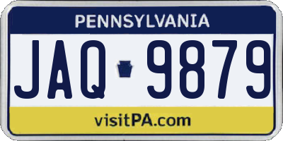 PA license plate JAQ9879