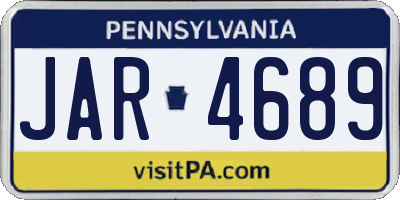 PA license plate JAR4689