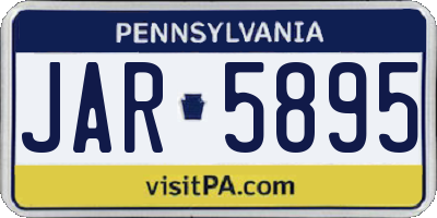 PA license plate JAR5895