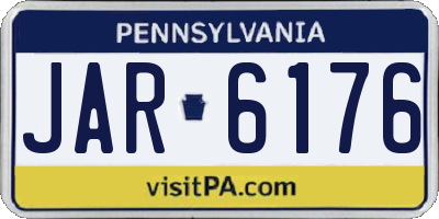 PA license plate JAR6176