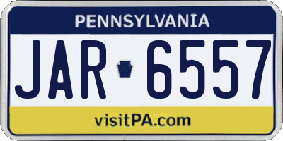PA license plate JAR6557