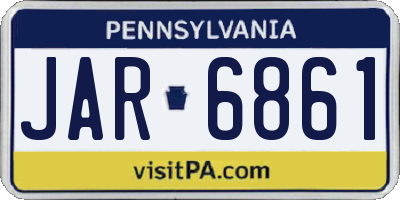 PA license plate JAR6861