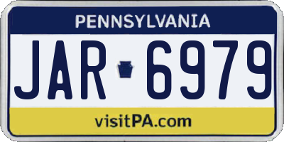 PA license plate JAR6979