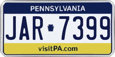 PA license plate JAR7399