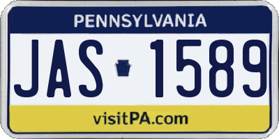 PA license plate JAS1589
