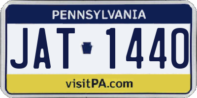 PA license plate JAT1440