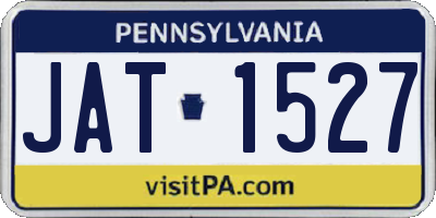 PA license plate JAT1527