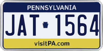 PA license plate JAT1564
