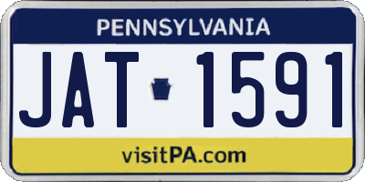 PA license plate JAT1591