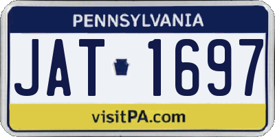 PA license plate JAT1697