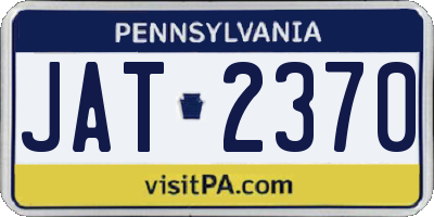 PA license plate JAT2370