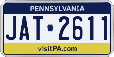PA license plate JAT2611