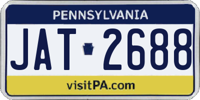 PA license plate JAT2688