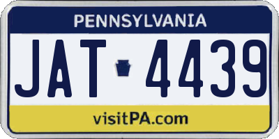 PA license plate JAT4439