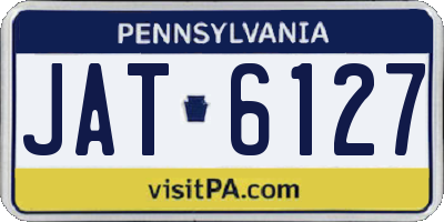 PA license plate JAT6127