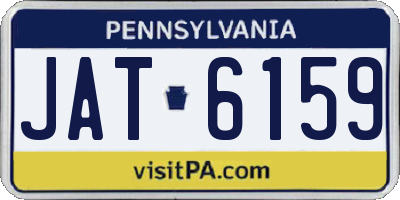 PA license plate JAT6159