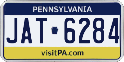 PA license plate JAT6284