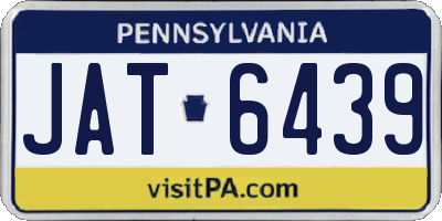 PA license plate JAT6439