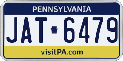 PA license plate JAT6479