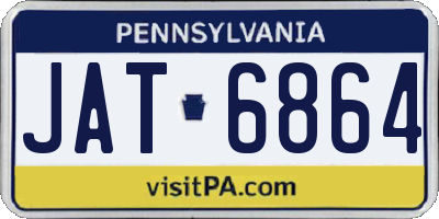 PA license plate JAT6864