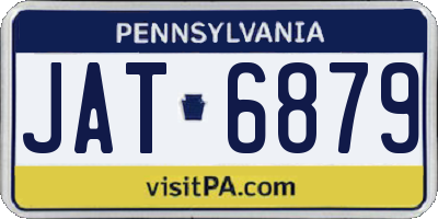PA license plate JAT6879