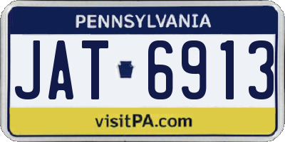 PA license plate JAT6913