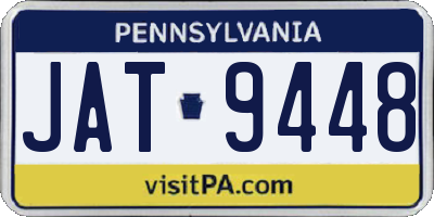 PA license plate JAT9448