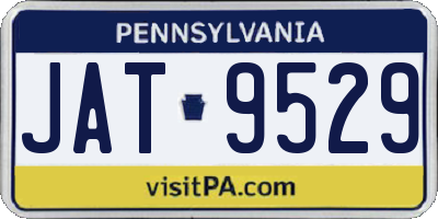 PA license plate JAT9529