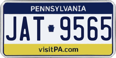 PA license plate JAT9565
